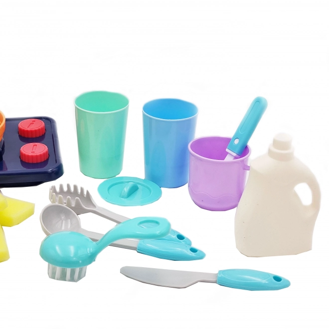 Woopie cuisine pour enfants avec évier rose