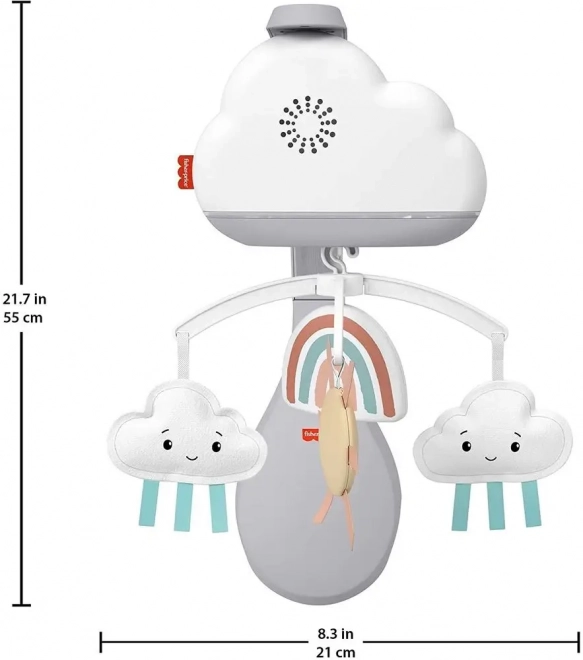 Fisher-Price Mobile pour lit bébé - pluie arc-en-ciel