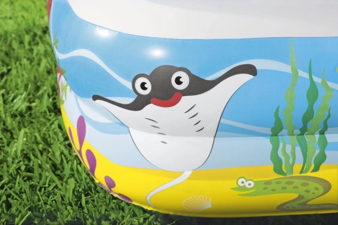 Piscine gonflable pour enfants avec abri