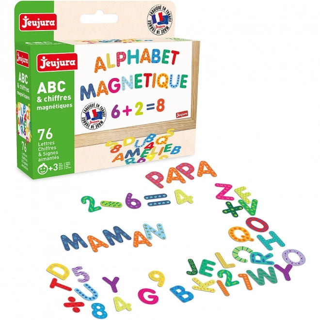 Jeujura Lettres magnétiques à motifs 76 pcs