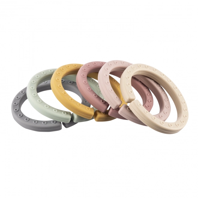Anneaux multifonctionnels en silicone, Multicolore