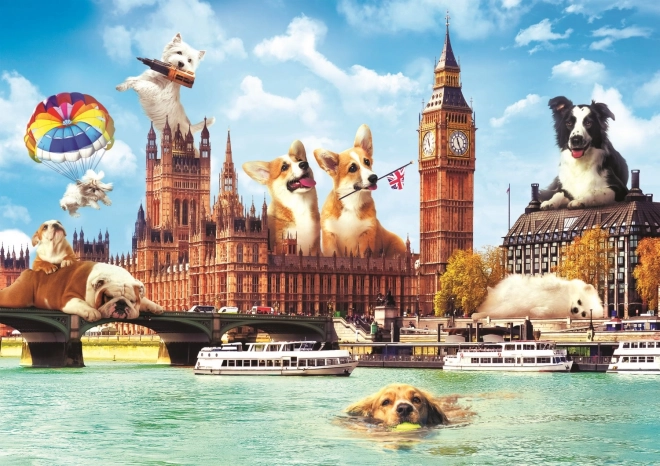 Puzzle 1000 pièces Chiens à Londres