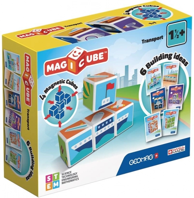 GEOMAG Cubes magnétiques Magicube Véhicules de transport