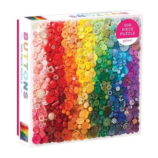 Puzzle boutons arc-en-ciel 500 pièces