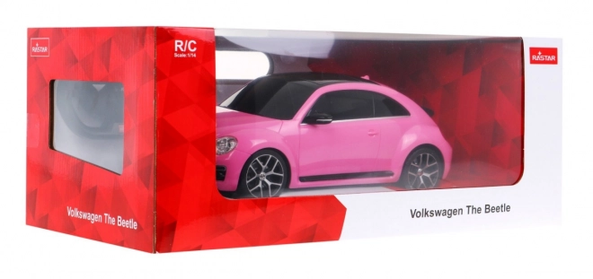Voiture télécommandée R/C Volkswagen Beetle Rastar 1:14 rose