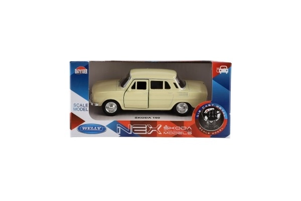 Voiture Welly Škoda 100 métal/plast 11cm 1:34 marche libre option 4 couleurs 15x7x7cm