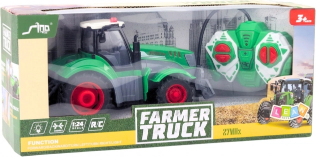 Tracteur vert télécommandé 1:24