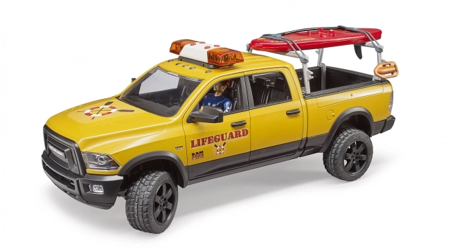 Bruder Dodge RAM patrouille côtière avec sauveteur et accessoires