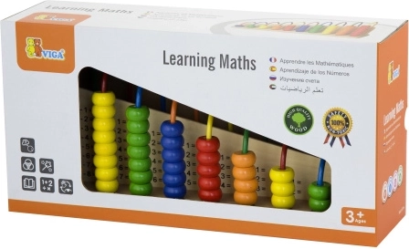 Jouet éducatif en bois pour apprendre à compter avec des perles