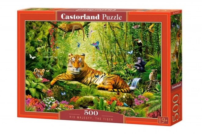 Puzzle 500 pièces Sa Majesté le Tigre