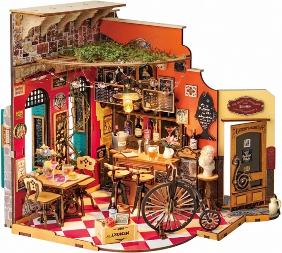 Maquette de bar et bistro Cheers