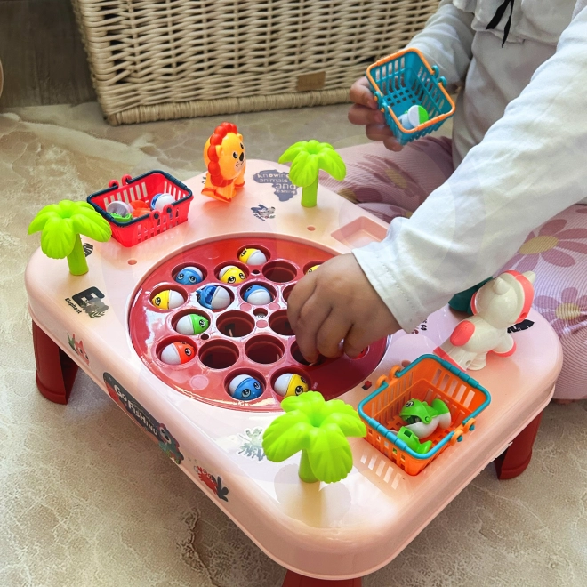 Jeu d’adresse Pêche Table Interactive Rose