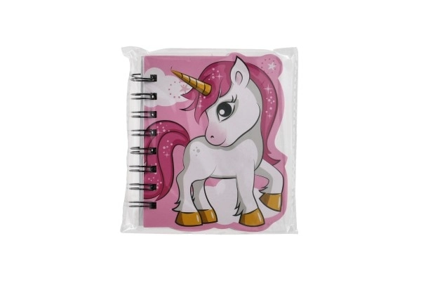 Bloc-notes avec motif de licorne