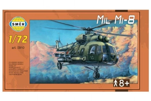 Maquette Mil Mi-8 1:72 25,5x29,5 cm dans une boîte 34x19x6cm