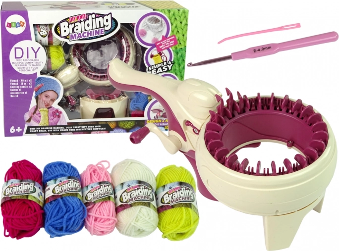 Kit créatif de métier à tisser 5 couleurs de fil