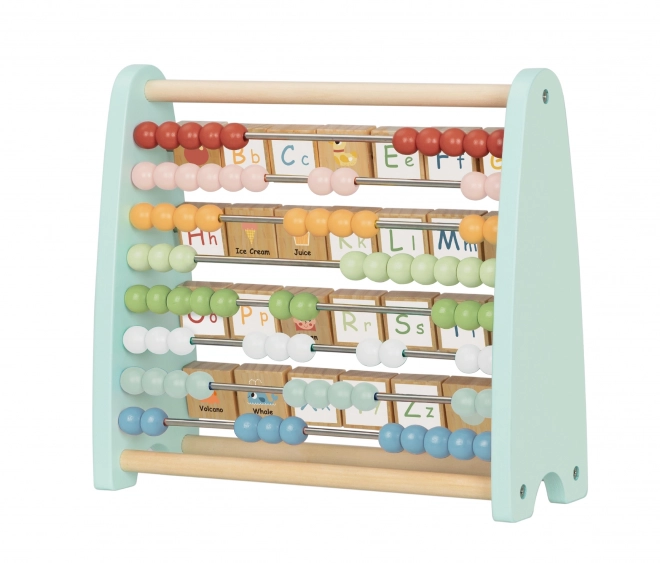 Boulier éducatif en bois et alphabet Tooky Toy