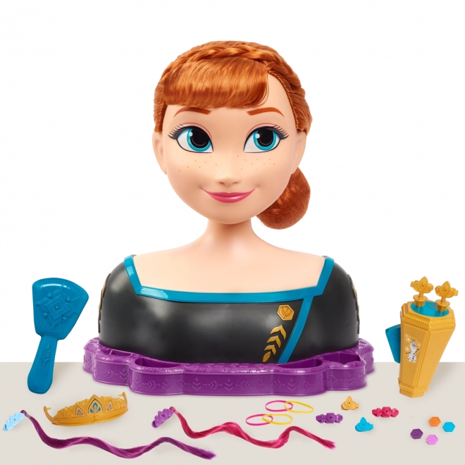 Tête de coiffure de luxe Anna du Royaume de Glace