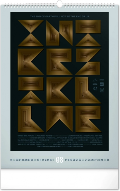 Calendrier mural Affiches de films alternatives 2026