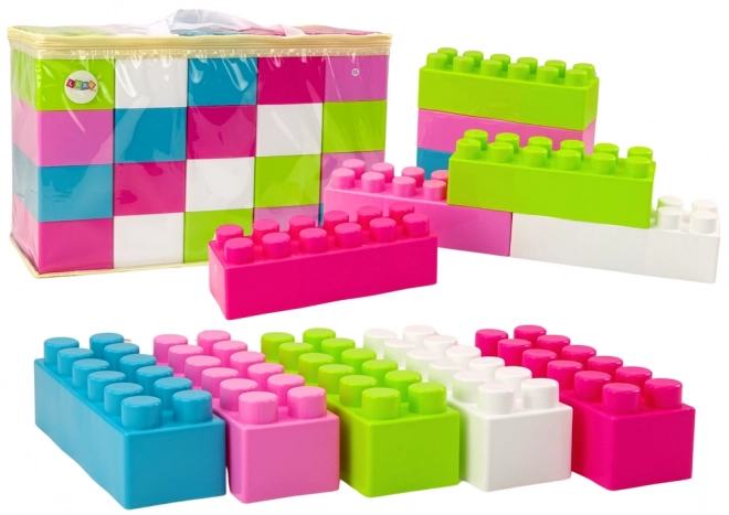 Grandes briques de construction allongées en sac Autocollants colorés 20 pcs