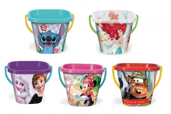 Seau Carré Disney 2L plastique mélange de types 19x17cm Wader