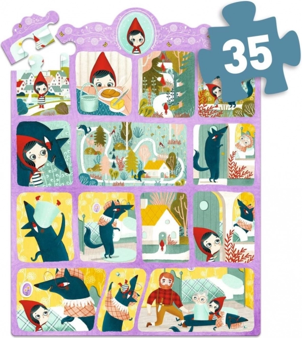 Puzzle avec histoire Le Petit Chaperon Rouge 35 pièces
