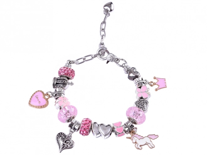 Kit créatif de perles pour la fabrication de bracelets avec pendentifs