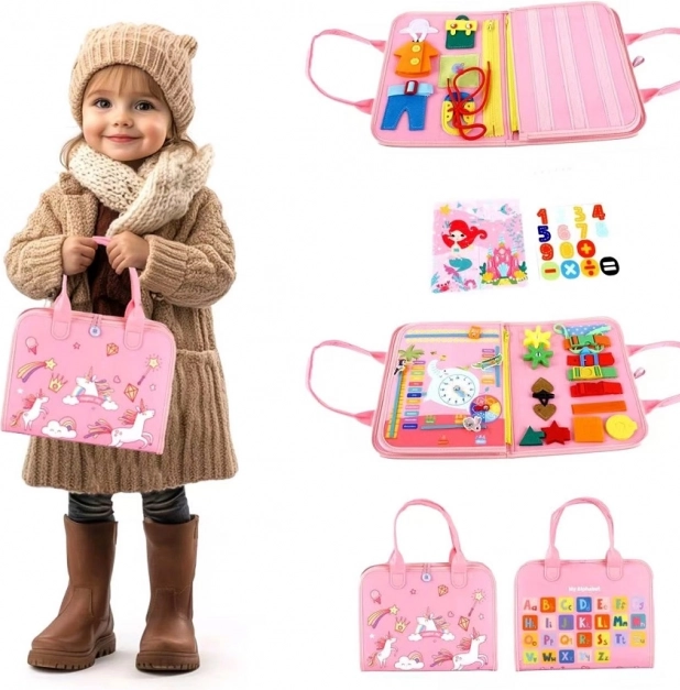 Livre sensoriel d’activités Licorne 1 de 2Kids Toys