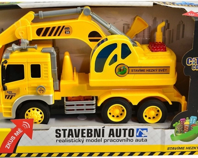 Auto de construction City Collection alimenté par batterie avec son et lumière