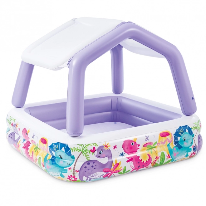 Piscine gonflable avec auvent pour enfants INTEX Dino