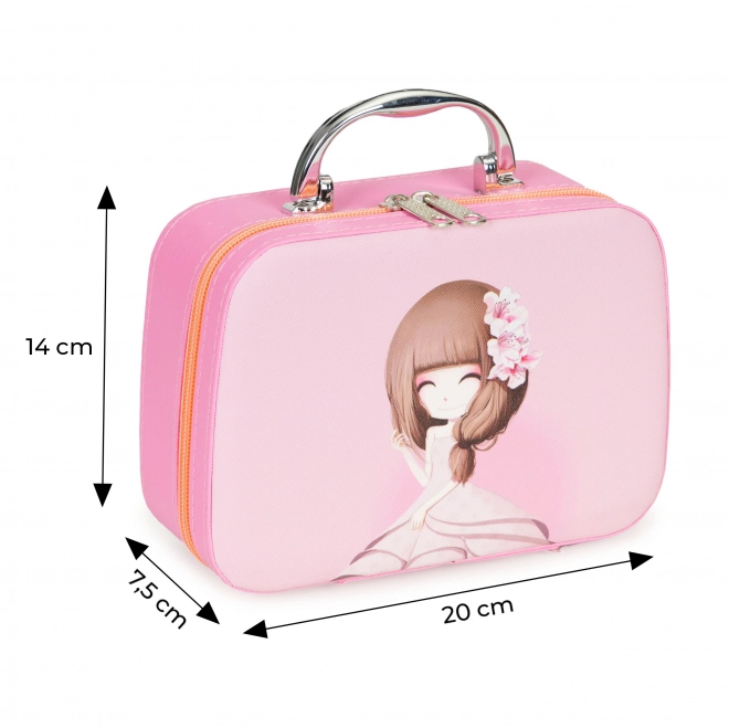 Ensemble de cosmétiques pour enfants, boîte avec miroir et lampe UV LED