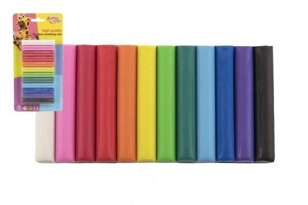 Pâte à modeler Nara 165g, 12 couleurs