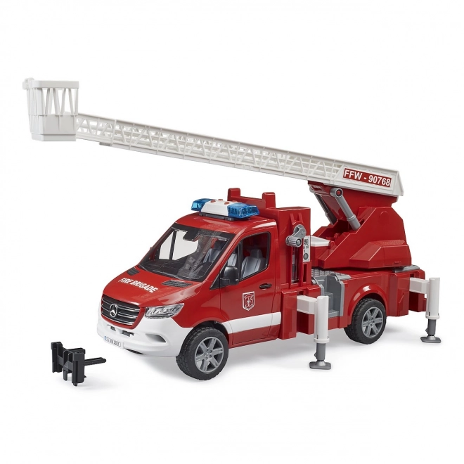 Camion de pompiers Mercedes-Benz Sprinter avec échelle pour enfants