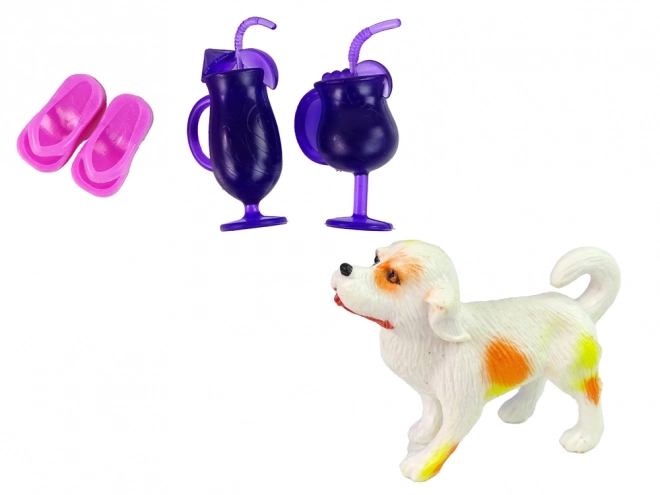 Accessoires pour poupées d’enfants Toboggan de piscine