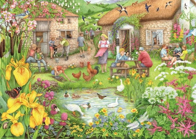 Puzzle Café Fermier dans la Vallée de Ravensburger