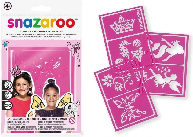 Pochoirs pour maquillage SNAZAROO 6 pcs – Fantasy