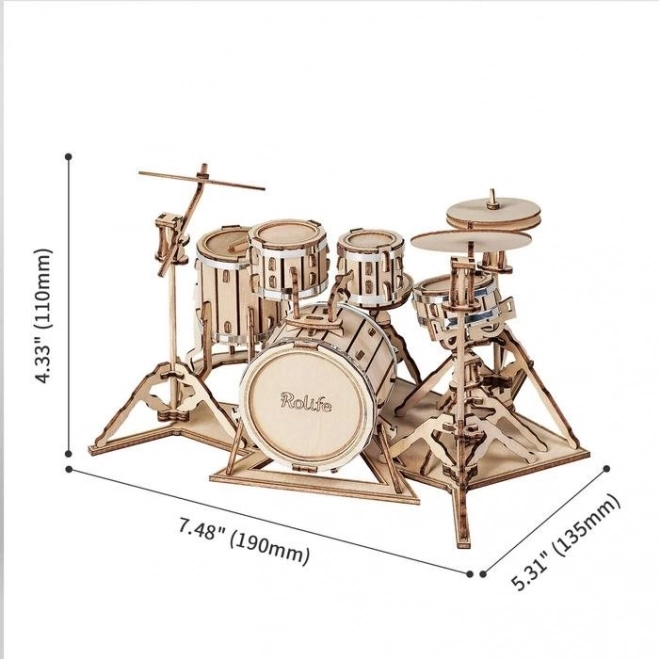 Ensemble de vélo - maquette en bois 3D