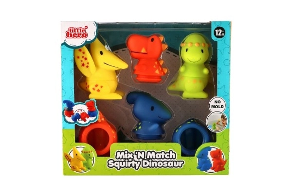 Dinosaures en caoutchouc pliables pour le bain