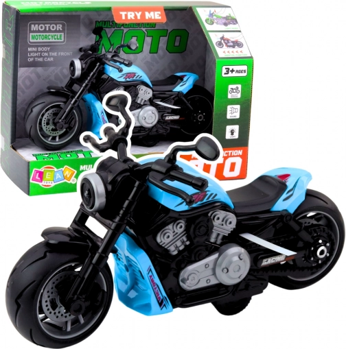 Moto pour enfants avec effets lumineux et sonores Bleu