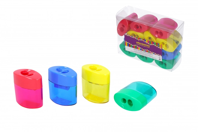 Taille-crayon en plastique avec réservoir