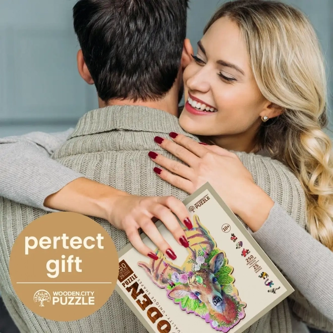 WOODEN CITY Puzzle en Bois Cerf de Mode 250 pièces EKO