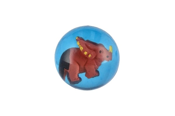 Balle/ballon avec dinosaure 4cm assortiment de types 32 pièces dans un pot