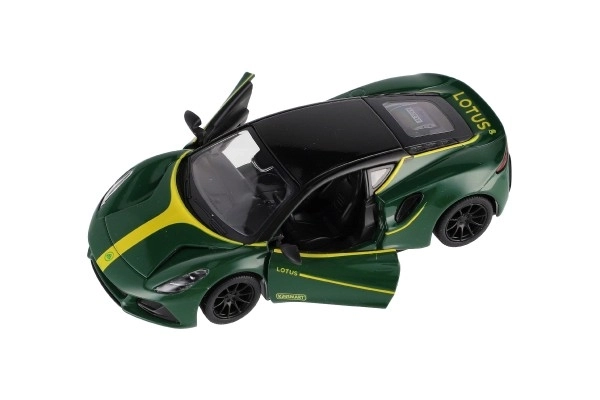 Auto Kinsmart Lotus Emira 1:38 métal/plastique 12,5cm 3 couleurs à rétrofriction 12pcs en boîte