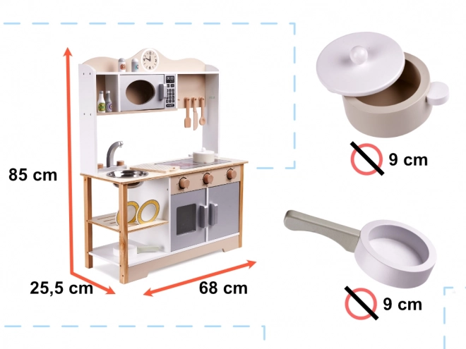 Cuisine en bois Lulilo avec accessoires