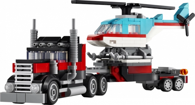 Lego Creator Remorquage avec Plate-forme et Hélicoptère