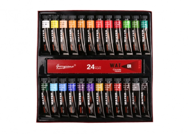Ensemble de peintures acryliques en tube 24 couleurs