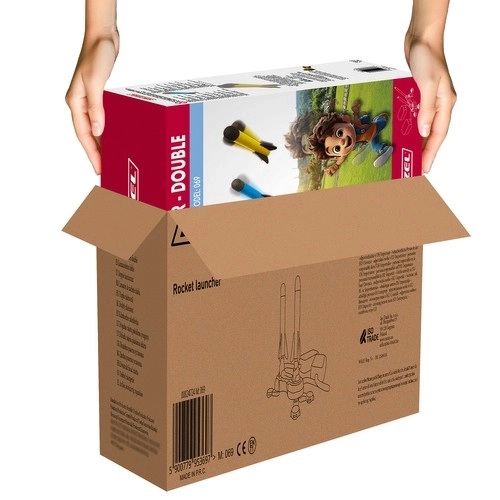 Lance-roquettes double pour enfants avec petite pompe