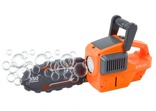 Machine à bulles de savon Orange Tronçonneuse