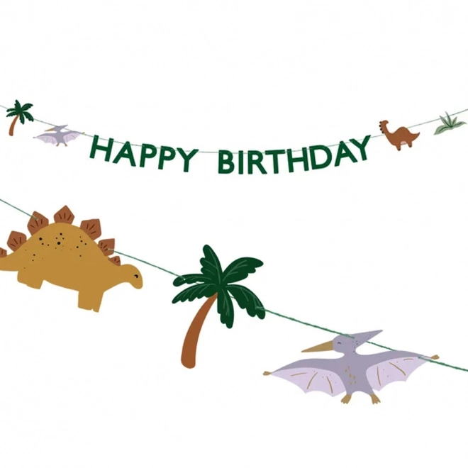 Joyeux Anniversaire Dino Transparent 3m