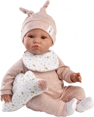 Poupée réaliste bébé avec sons et corps souple 45 cm