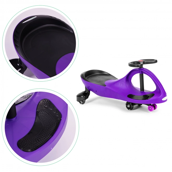 Voiturette roulante avec roues LED violettes ECOTOYS